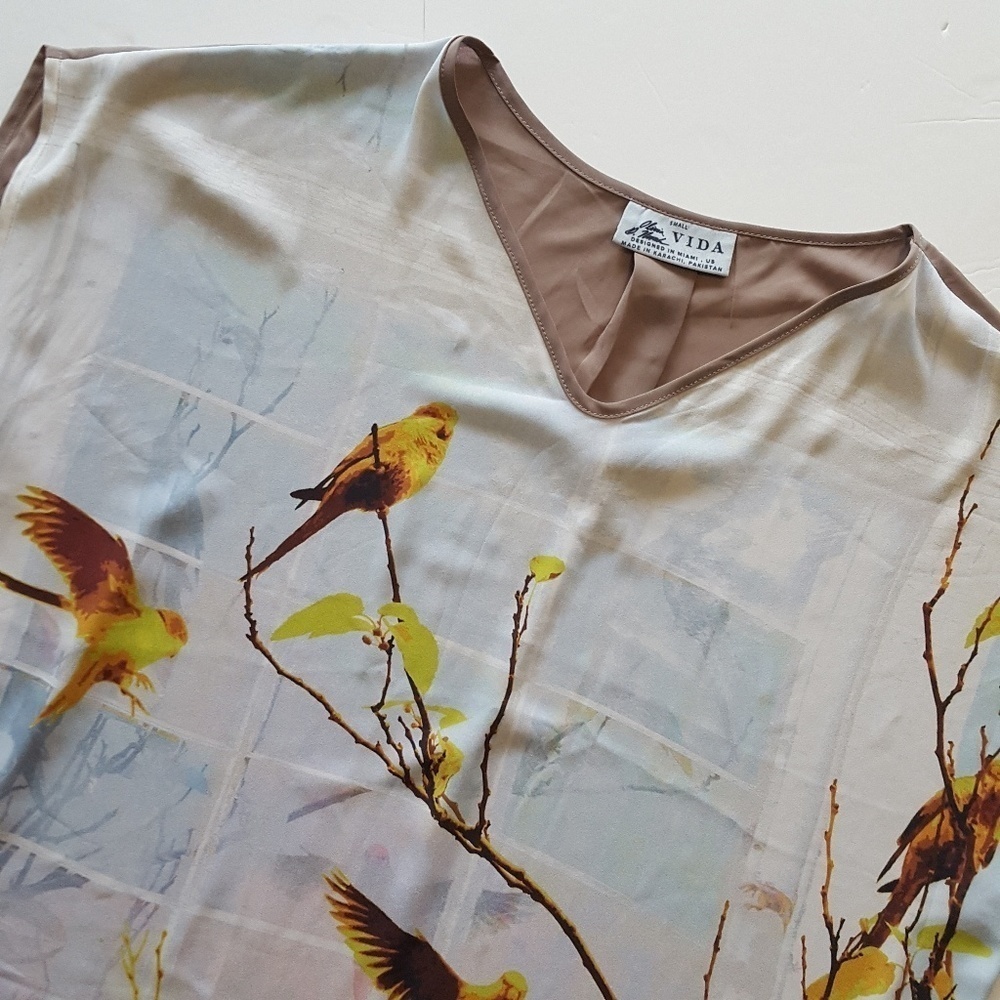Sz Small Vida V-neck Dolman Sleeve Top